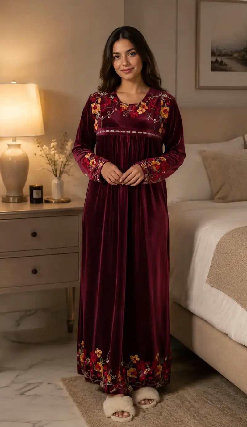 Robe longue Orient Gold Prestige, robe dorée brodée — LAKI SAYIDATI Maroc